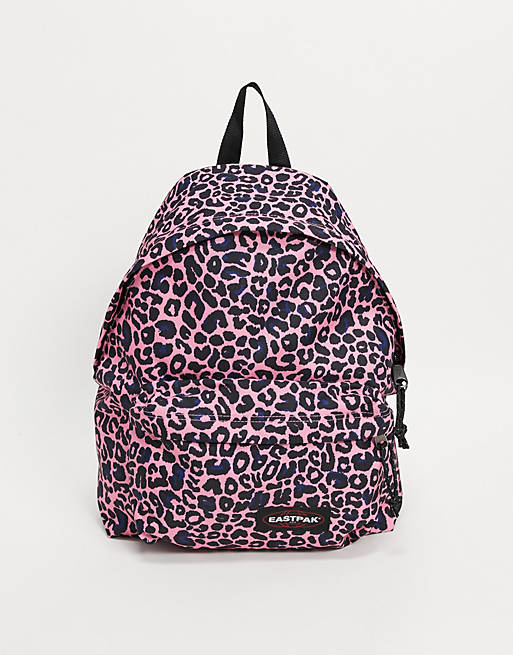 Eastpak Padded Pak'r Leopard Print backpack in purple