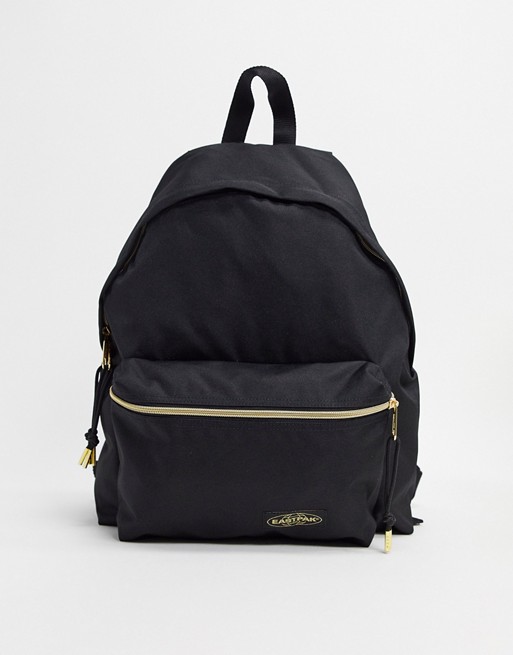 Eastpak padded pak'r with gold detail