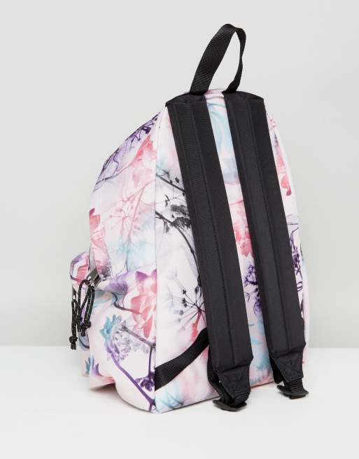 Zaino eastpak bianco con fiori shop