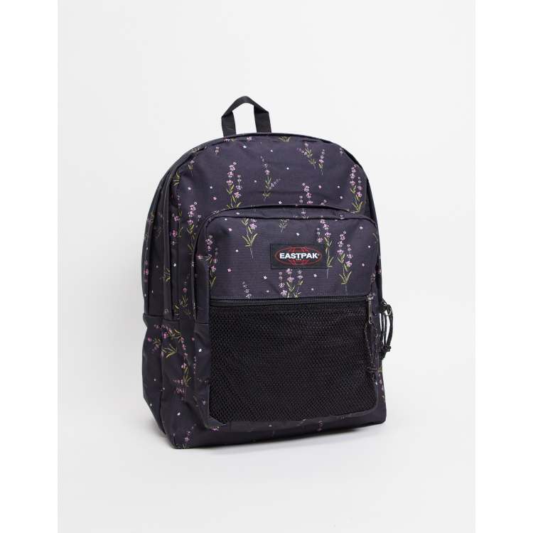 Zaino eastpak nero con sale scritte bianche