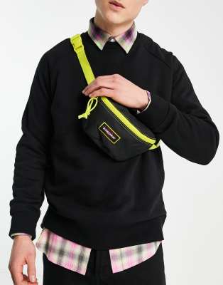 Eastpak Springer bum bag in black and yellow