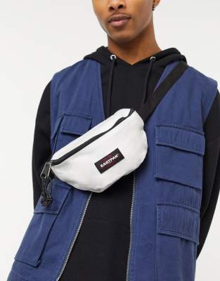 white eastpak bum bag