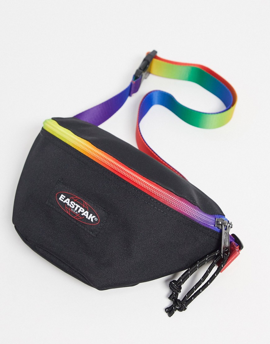 Eastpak - Springer x Pride - Zwart heuptasje met regenboogkleuren-Multi