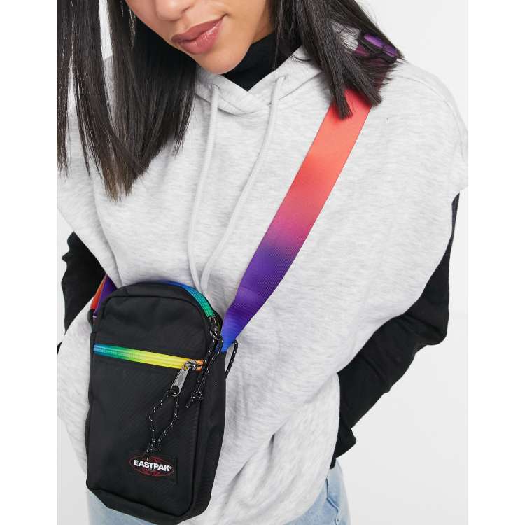 Eastpak the one cross body bag in black and rainbow