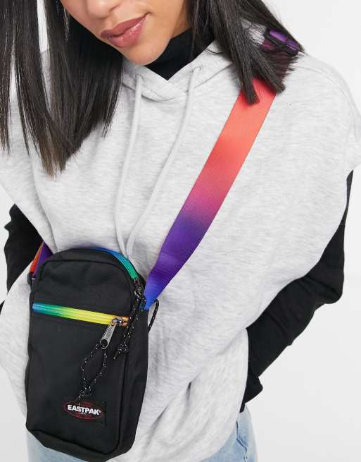 Eastpak the one cross body bag in black and rainbow