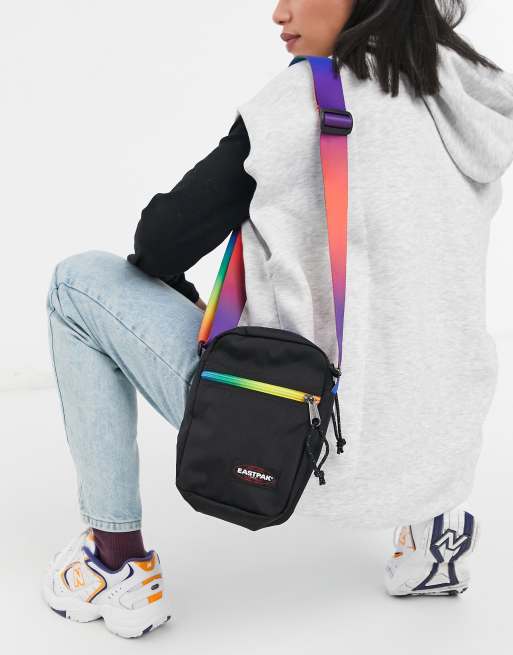 Eastpak the one cross body bag in black and rainbow