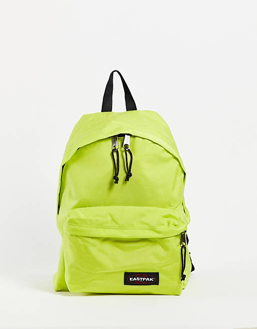 Eastpak x Liberty padded pak'r backpack in neon green
