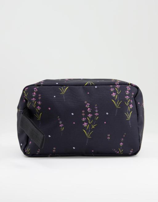 Eastpak yap single carry case in black flower print