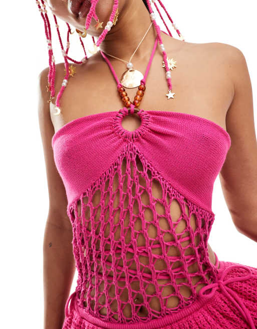 open lace back dress Serena Ombre Crochet Maxi Dress  Atlanta Shoe Studio