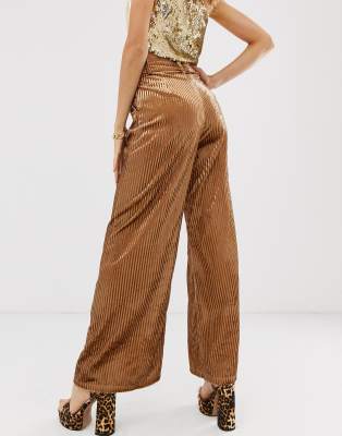 ivory velvet pants