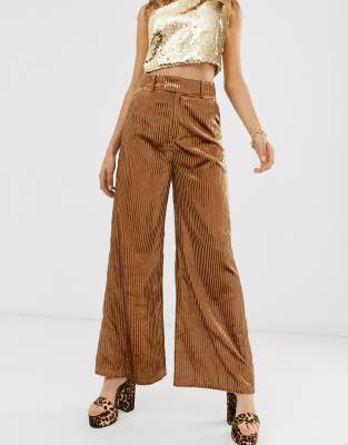 ivory velvet pants