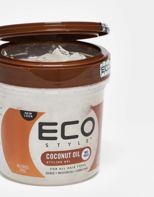 Eco Style – Żelowy olejek do stylizacji o zapachu kokosa, 473 ml, 4 z 4