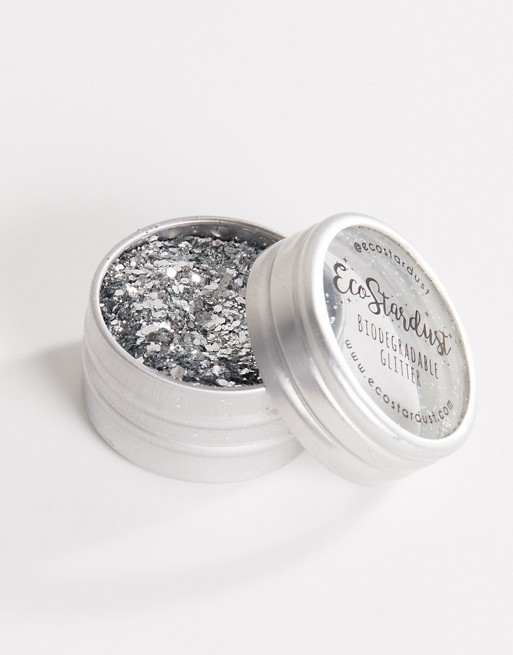 EcoStardust Biodegradable Size Glitter Pot - Sterling