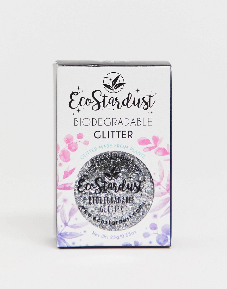 EcoStardust - Sterling - Ecologisch afbreekbare glitter - Groot 25g-Zilver