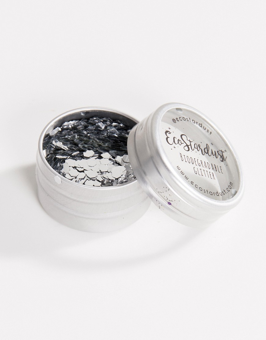 EcoStardust - Vasetto con glitter biodegradabile argento