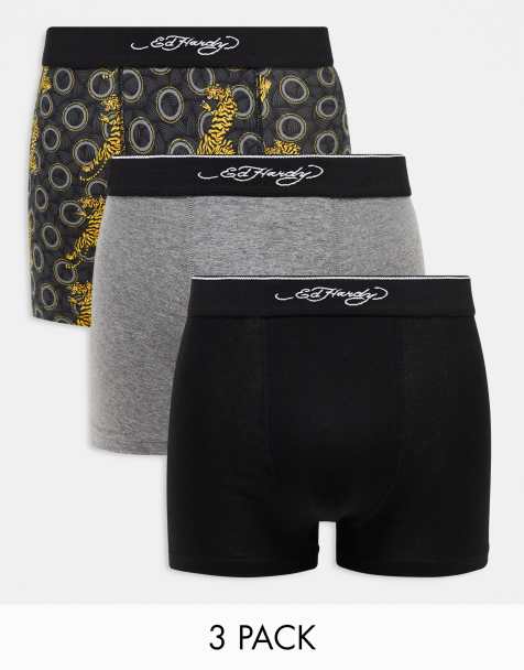 Pepe Jeans Men's Trunks 3er Pack Underwear Cotton Logo Waistband Color  Choice