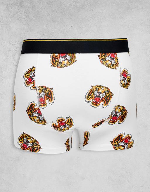 Ed Hardy - Confezione da 3 paia di boxer neri con stampa stile tatuaggio, 2 di 4