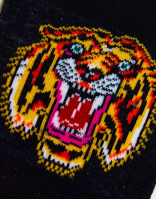 Ed Hardy - Confezione da 3 paia di calzini neri con stampa stile tatuaggio e logo, 2 di 4