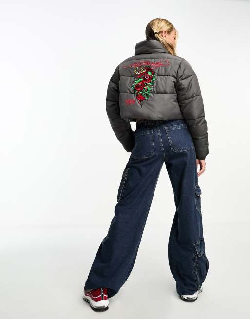 Ed hardy jean sales jacket