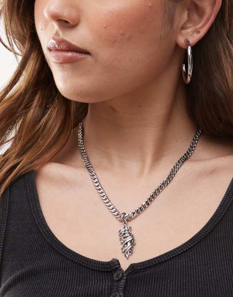 Ed Hardy death before dishonor dagger pendant necklace - view 1