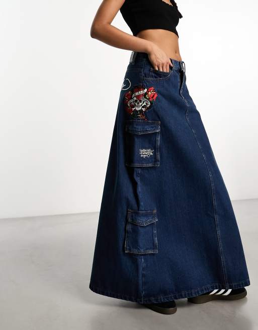 Jupe Longue En Jean Pour Fille - Décontractée, Extensible, Avec Poches, Vêtement D'été Ou De Princesse