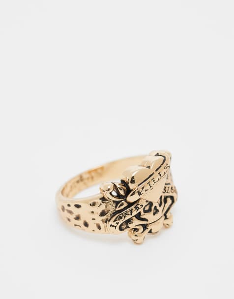 Ed Hardy lovekills slowly cast signet ring - view 1