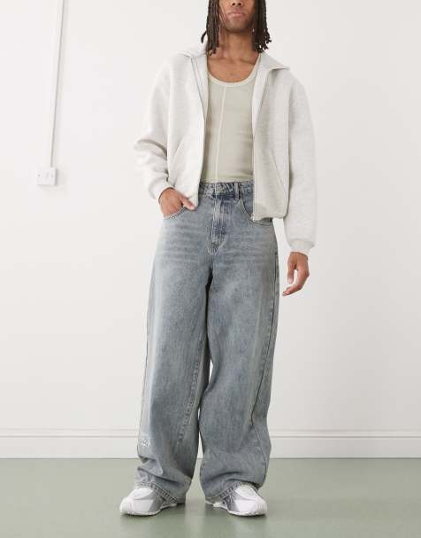 Ed Hardy NYC skull denim jeans in blue - view 1