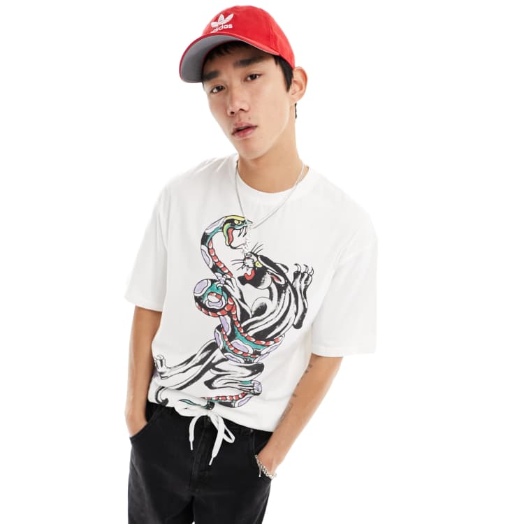 Ed Hardy oversized t shirt with panther graphic ASOS
