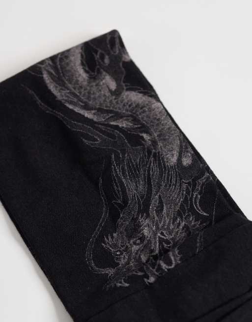 Ed Hardy script eyelet headband in black, 2 of 3