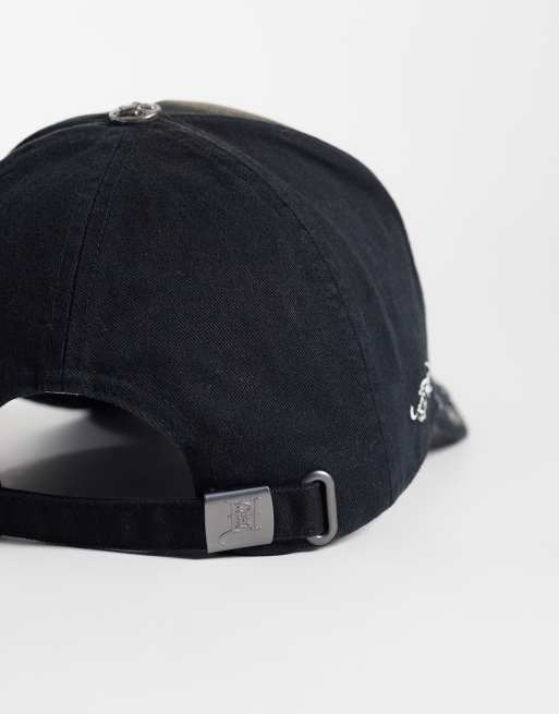 Ed Hardy storming rose trucker cap in black, 3 of 3