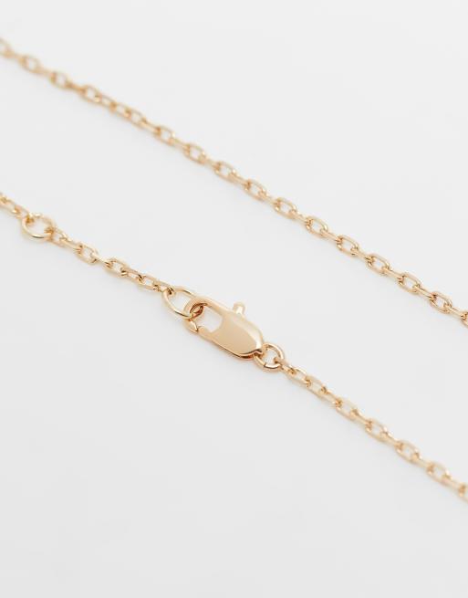 Ed Hardy tiger pendant cable chain necklace in gold | ASOS