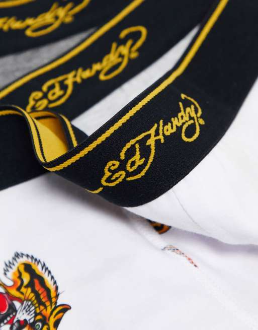 Ed Hardy – Zestaw 3 par bokserek z tatuażowym nadrukiem, 4 z 4