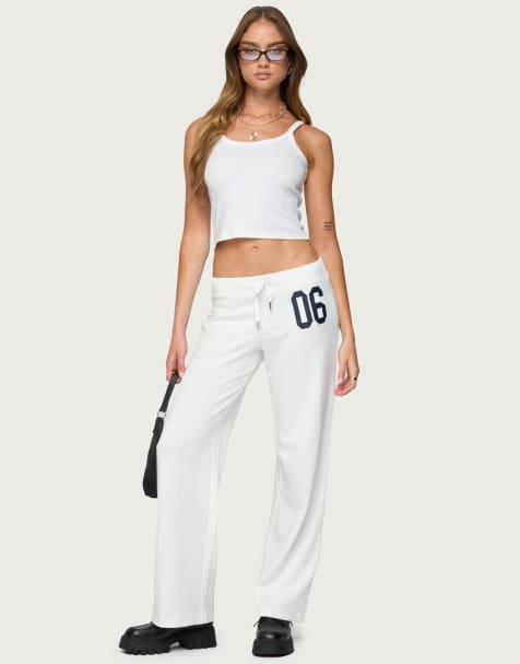 Edikted 7 sweatpants in white - view 1