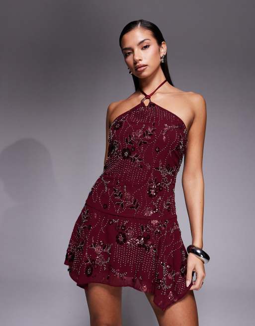 edikted beaded dress Adria Bead & Sequin Mini Dress  edikted