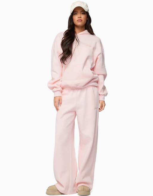 Edikted basic girl oversized edikted hoodie in light-pink, 4 of 5
