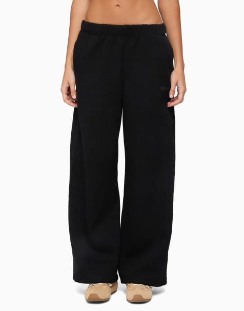 Edikted basic girl wide leg edikted sweatpants in black - view 1