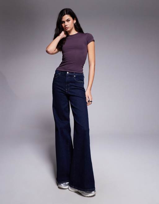 Edikted Becca boat neck top in purple , 2 of 4