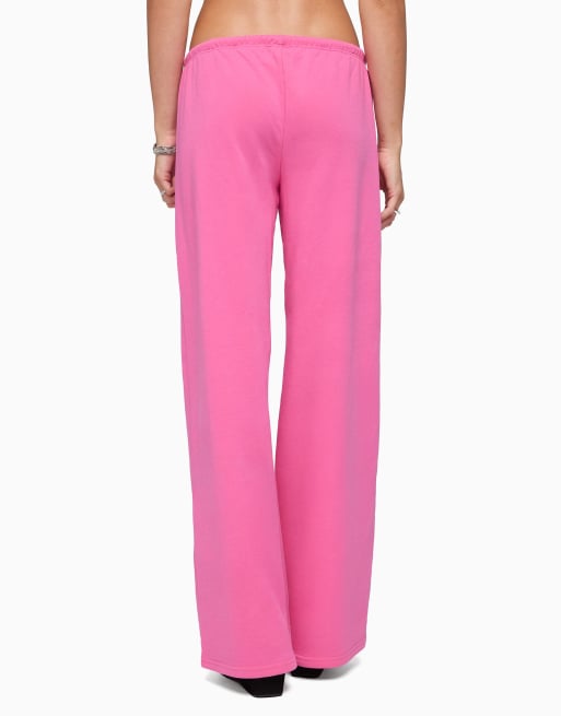 Edikted callista straight leg sweatpants in pink, 2 of 5