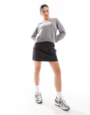 Edikted Comfort Club Oversized Sweater in grey
