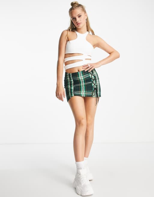 Edikted - Crop top à découpe style années 2000 - Blanc, 3 de 4