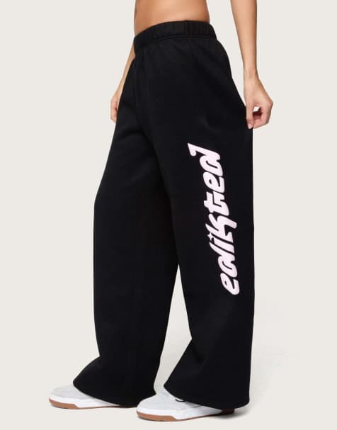 Edikted Edikted star sweatpants in black - view 1