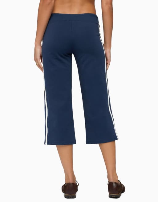 Edikted Edikted zanele side stripe sweatpants in navy-and-white, 2 of 5