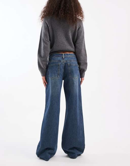 Edikted Esmay studded low rise jean blue, 3 of 5
