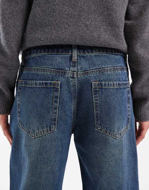 Edikted Esmay studded low rise jeans in blue, 5 of 5