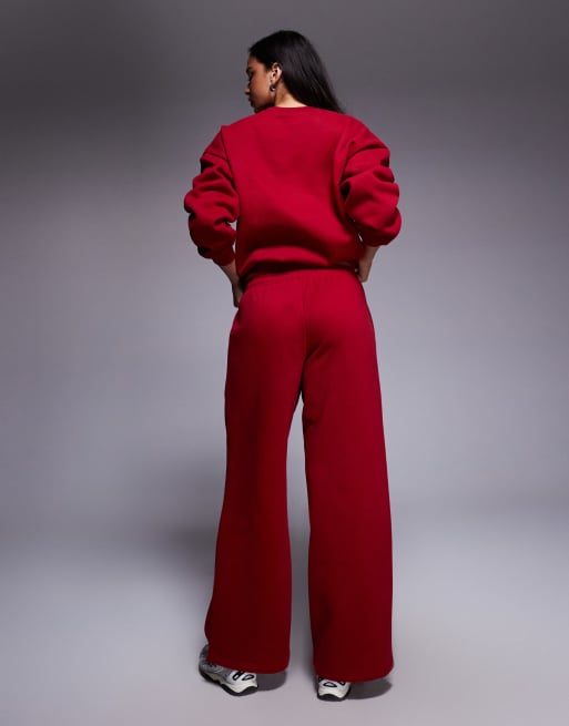Edikted - LA - Sweatpants in rood, deel van co-ord set, 2 van 5