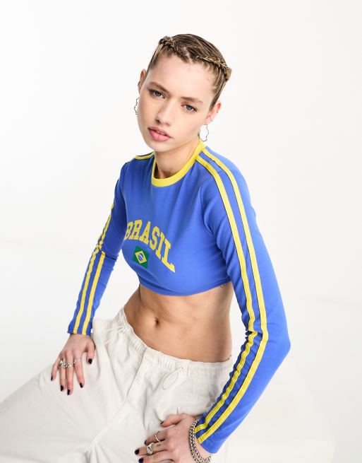 Brazil Yellow Crop Top, Brasil Crop Top, Brazil Flag Crop Top, Brazilian  Flag, Crop Tops for Women, Crop Tops for Teens, Cropped Tank Top, 