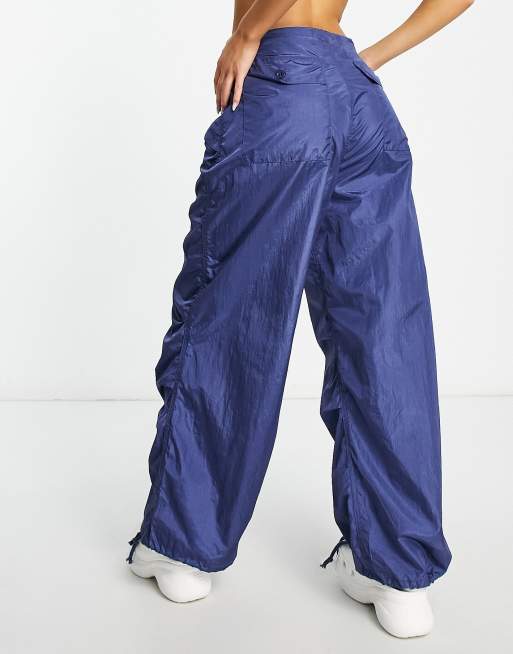 Dazzling Blue Enielca Lise Cargo Parachute Pants