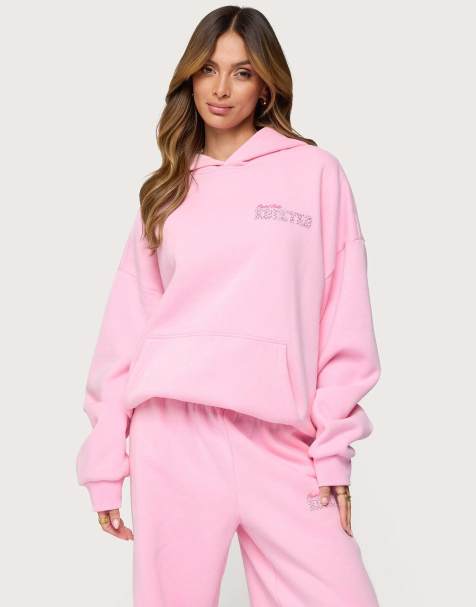 Edikted Pastel edit edikted oversized hoodie in pink - view 1