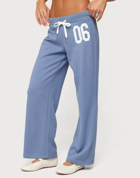 Edikted Petite 06 sweatpants in blue - view 1