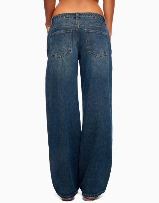 Edikted raelynn washed low rise baggy jeans in twilight-blue, 2 of 5